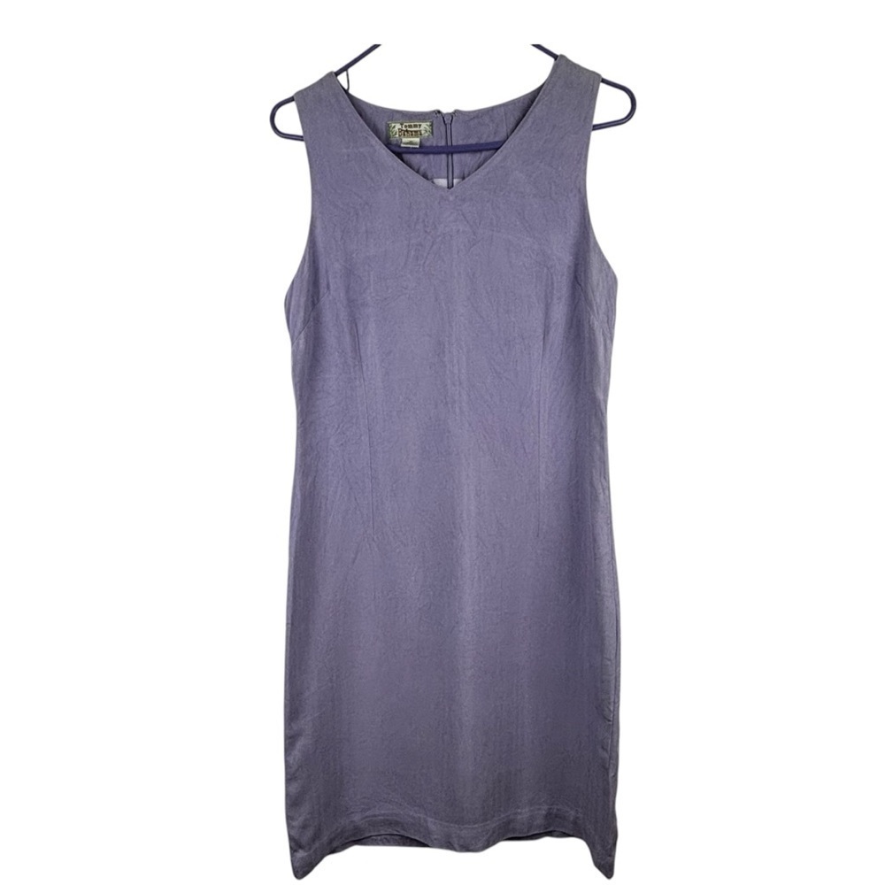 Tommy Bahama Silk Vneck Sleeveless Tank Dress Lilac Size 10 Easter Shower